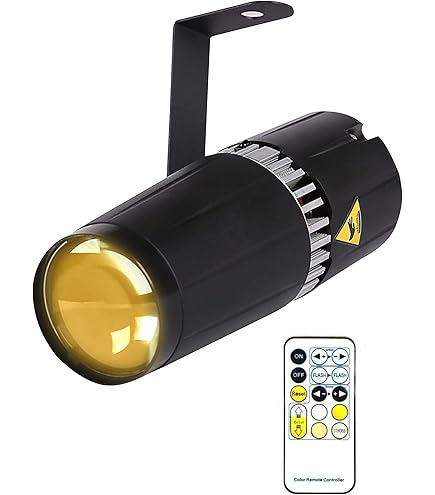 SENLAN LED 9W RGB 3-in-1 pin spot light - bühne und licht durch