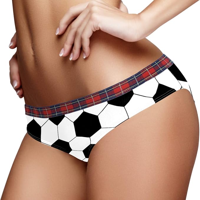 Bennigiry Football Soccer Pattern Geometric Elastic Panties Underpants