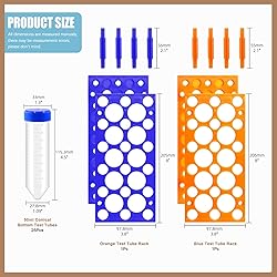 Wokape 27Pcs 50ml Conical Centrifuge Tubes