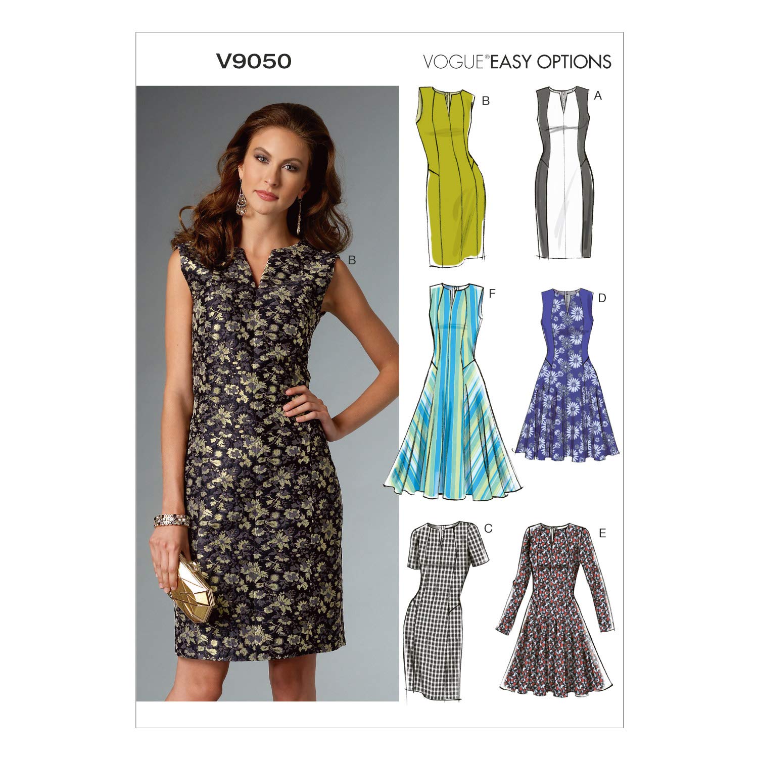 Vogue Patterns 9050 Misses Petite Dress,Sizes, Linen, Multicolor, A5 (6-8-10-12-14)