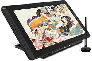 2021 HUION Drawing Tablet KAMVAS 16 Graphic Pen Display with Full-Laminated Screen Battery-Free Sylus Tilt 10 Press Keys Full