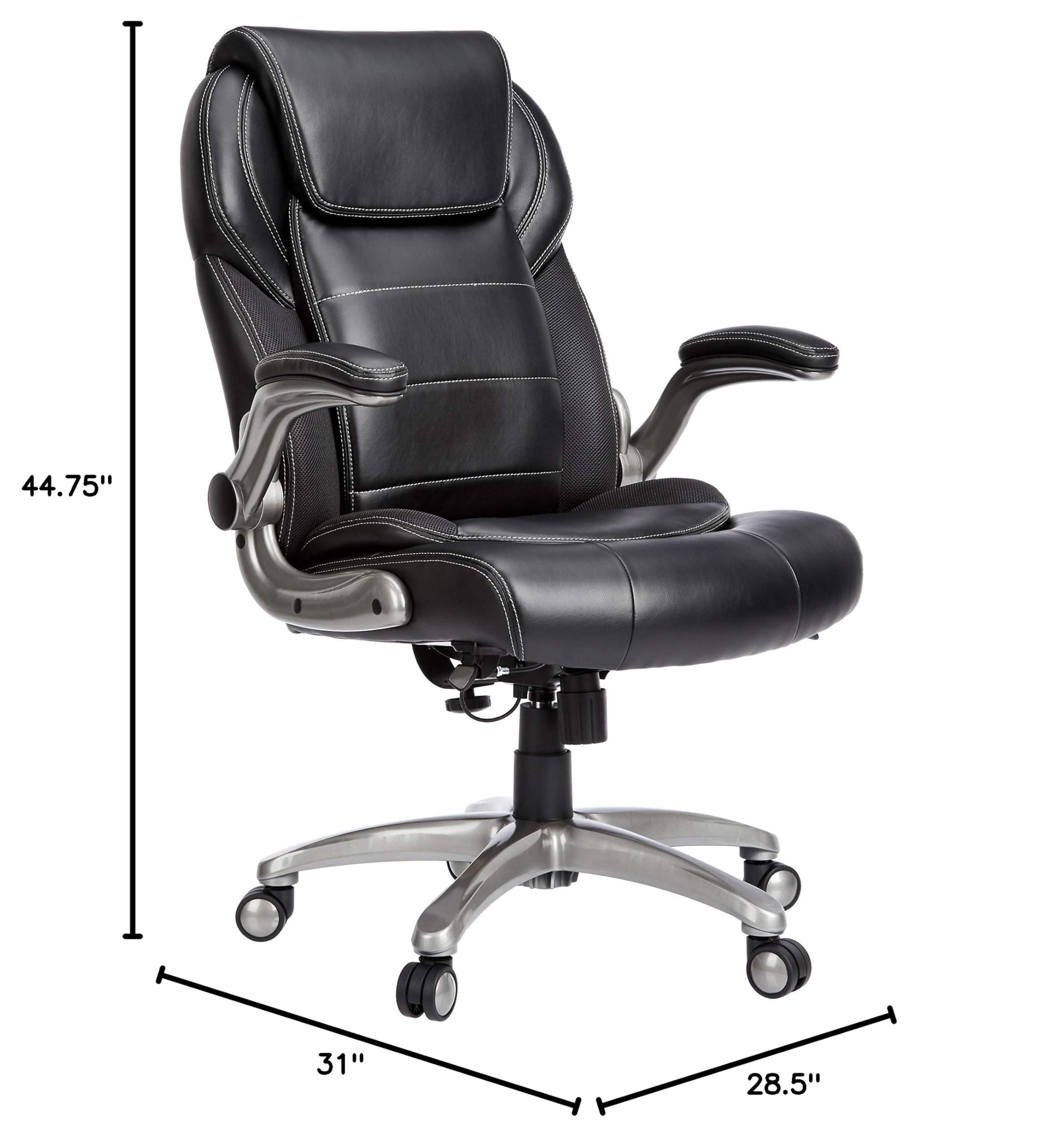 Mua Amazon Basics Ergonomic High-Back Office Chair with Flip-Up Arms ...