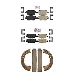 Transit Auto Front Rear Ceramic Disc Brake Pads Kit
