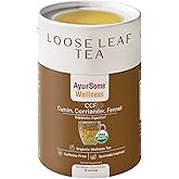 CCF Tea - Organic Cumin Coriander Fennel, Herbal, Vegan, Ayurvedic Loose Leaf Tea to support Digestion* - Organic Ingredients. Caffeine free Herbal - 4.4 oz