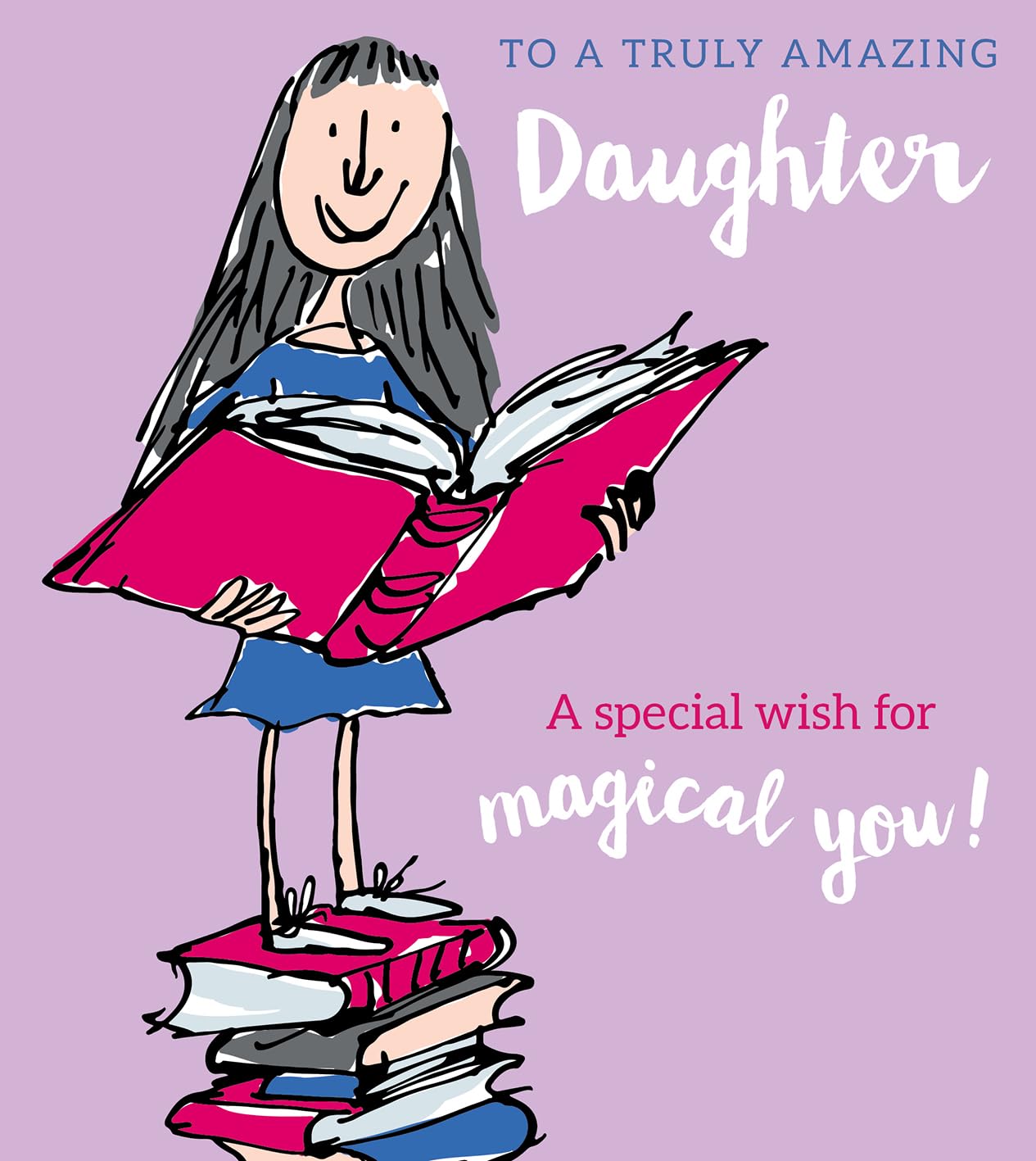 Roald Dahl Danilo Promotions Daughter Birthday Card, Matilda Birthday Card for Daughter, Multi-Colour RD009