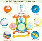 Fajiabao Kids Drum Kit Toy Musical Instrument for Toddlers 1 2 Year Olds view 2