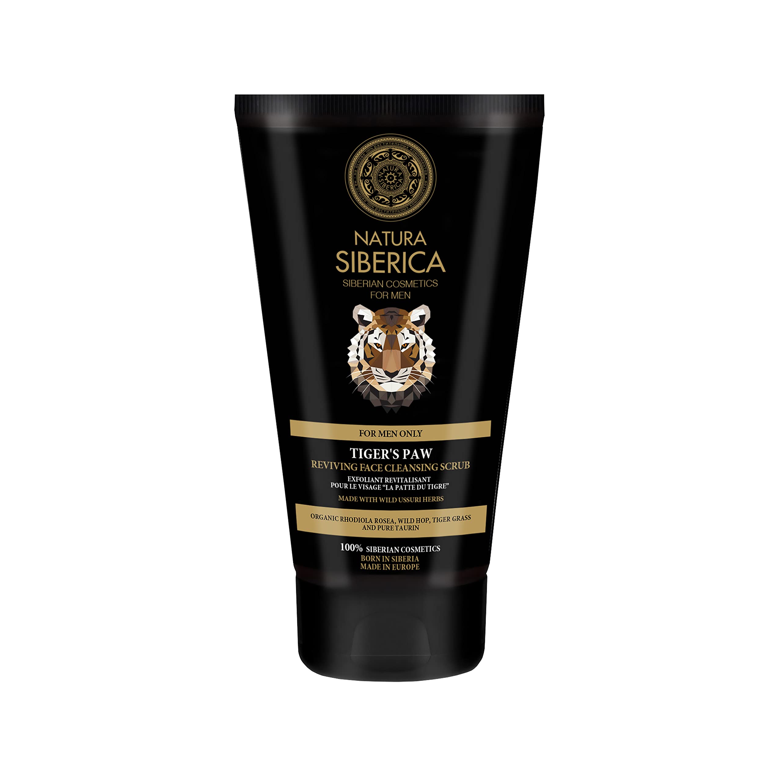 Natura Siberica Tiger's Paw Reviving Face Cleansing Scrub for Men, 150 ml
