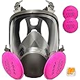 Yingorrs Gas Masks Survival Nuclear and Chemical, Respirator Mask with Filters for Asbestos, Fume, Resin, Painting and Dust