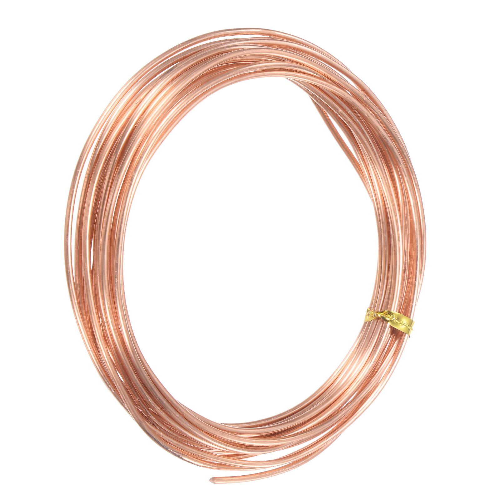 M METERXITY 99.9% Soft Copper Wire, 13 Gauge 16FT Pure Copper Wire for DIY Crafting/Jewelry Making/Gardening Plant/Beading, Craft Wire [1.8mm, 5M]
