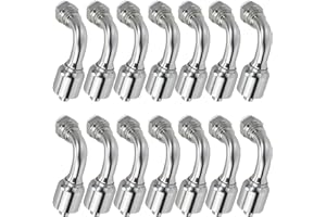 Cplbrb 14 PCS-1/2'' Hydraulic Fittings 90 Degree, 1/2" Hose x 1/2" JIC 37° Female 90° Hydraulic Hose End Elbow Crimp Fitting,Single Wire Hydraulic Hose Repair Kit