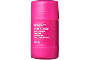 Briogeo Style + Treat Yuzu + Plum Oil Sleek Stick, Vegan Wax Hair Stick, Non-Greasy, Travel-Friendly, Tames Flyaways, Styling Stick for All Hair Types, Vegan, Cruelty-Free, 0.5 oz