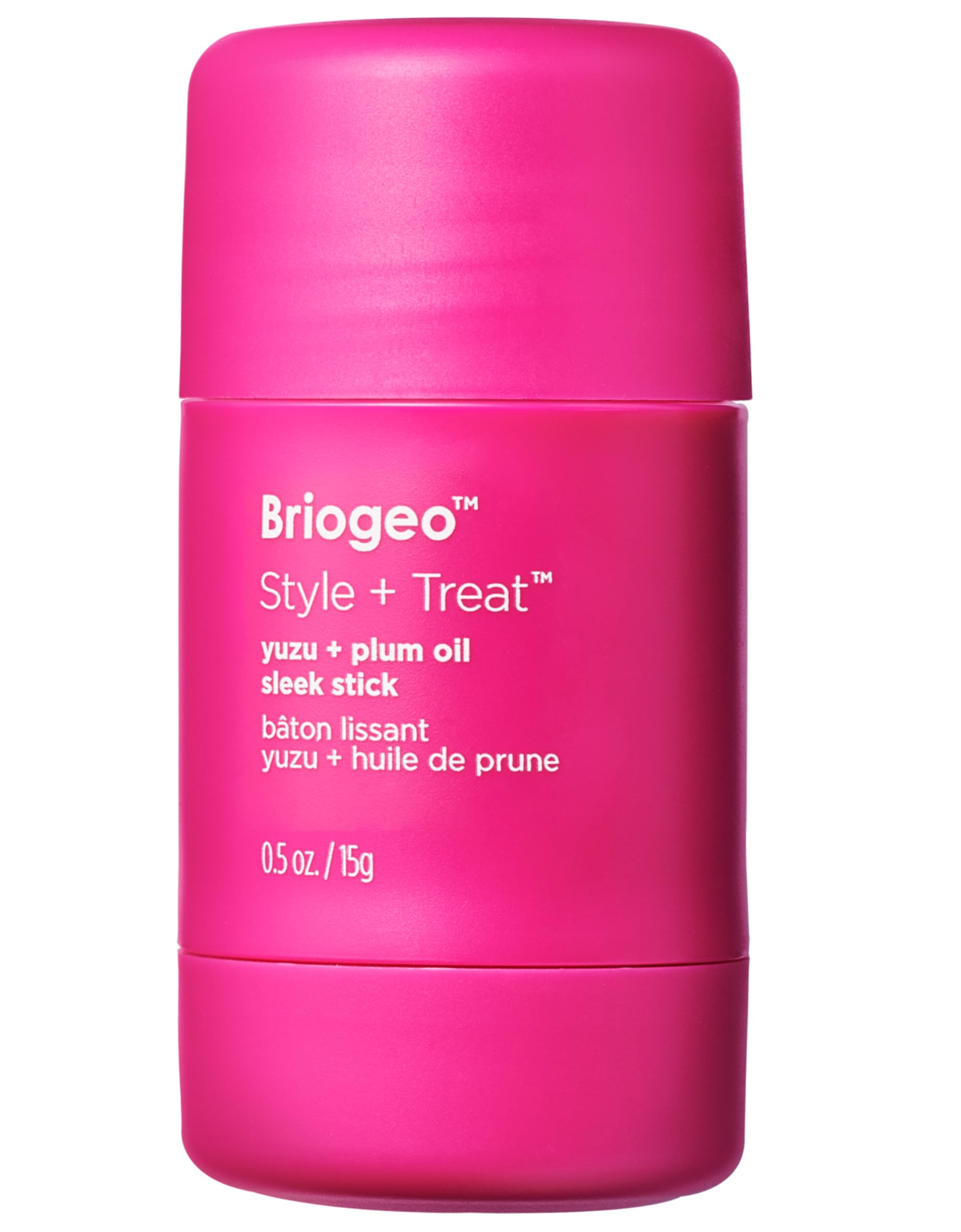 Briogeo Style + Treat™ Yuzu + Plum Oil Hair Styling Sleek Stick, Vegan Wax Hair Stick, Non-Greasy, 15g