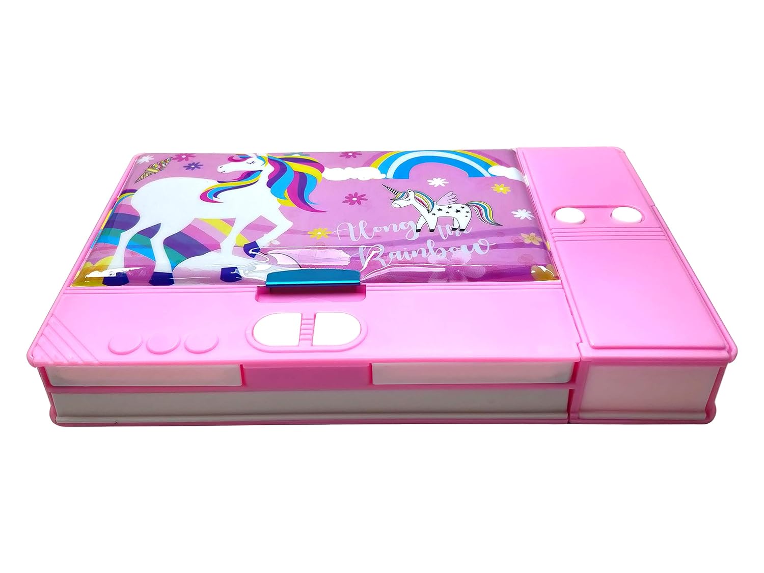 Samvardhan Multifunction Mini Jumbo Pencil Box with Compass for Girls & Boys Birthday Return