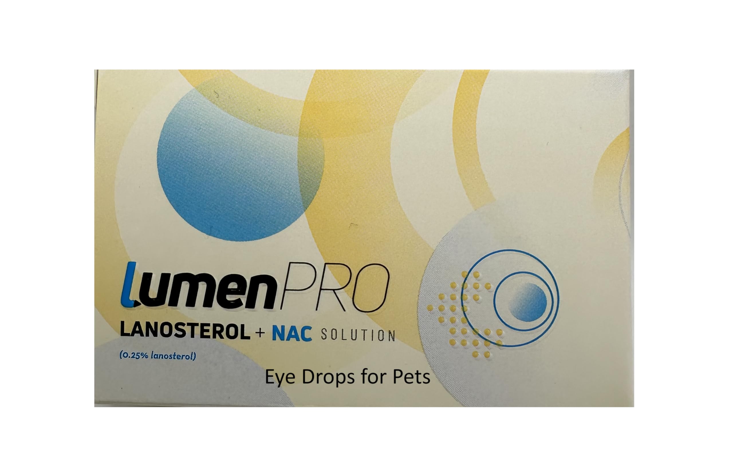 LumenPro® Pet Eye Drops (10ml) | Cataract Eye Drops for Dogs & All Animals to Promote Vision Clarity, Scientifically Formulated Lanosterol & N-Acetylcarnosine