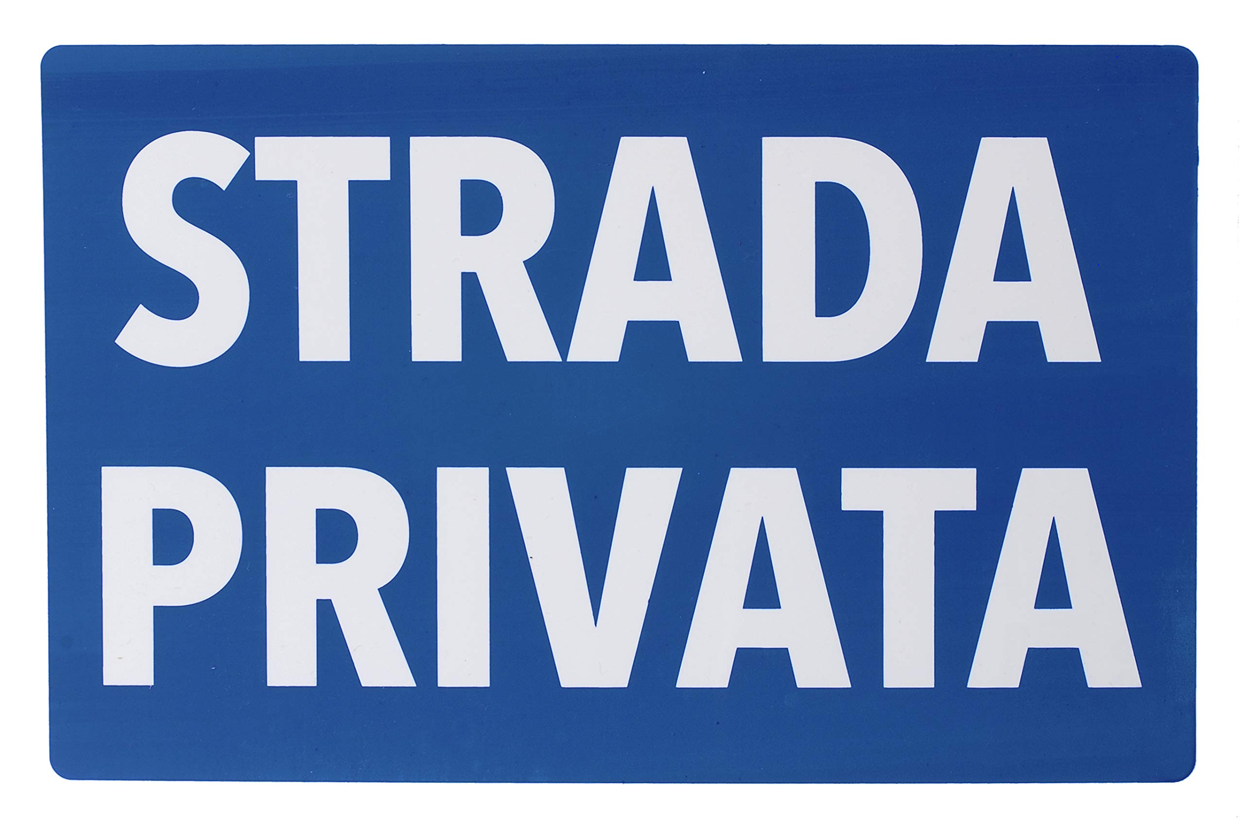 PRIVATE PLASTICED Road Sign 30 CM X 20 FOR VISIBILITY Distance