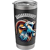 Funny Screaming Goat and Farm Meme Stainless Steel Insulated Tumbler