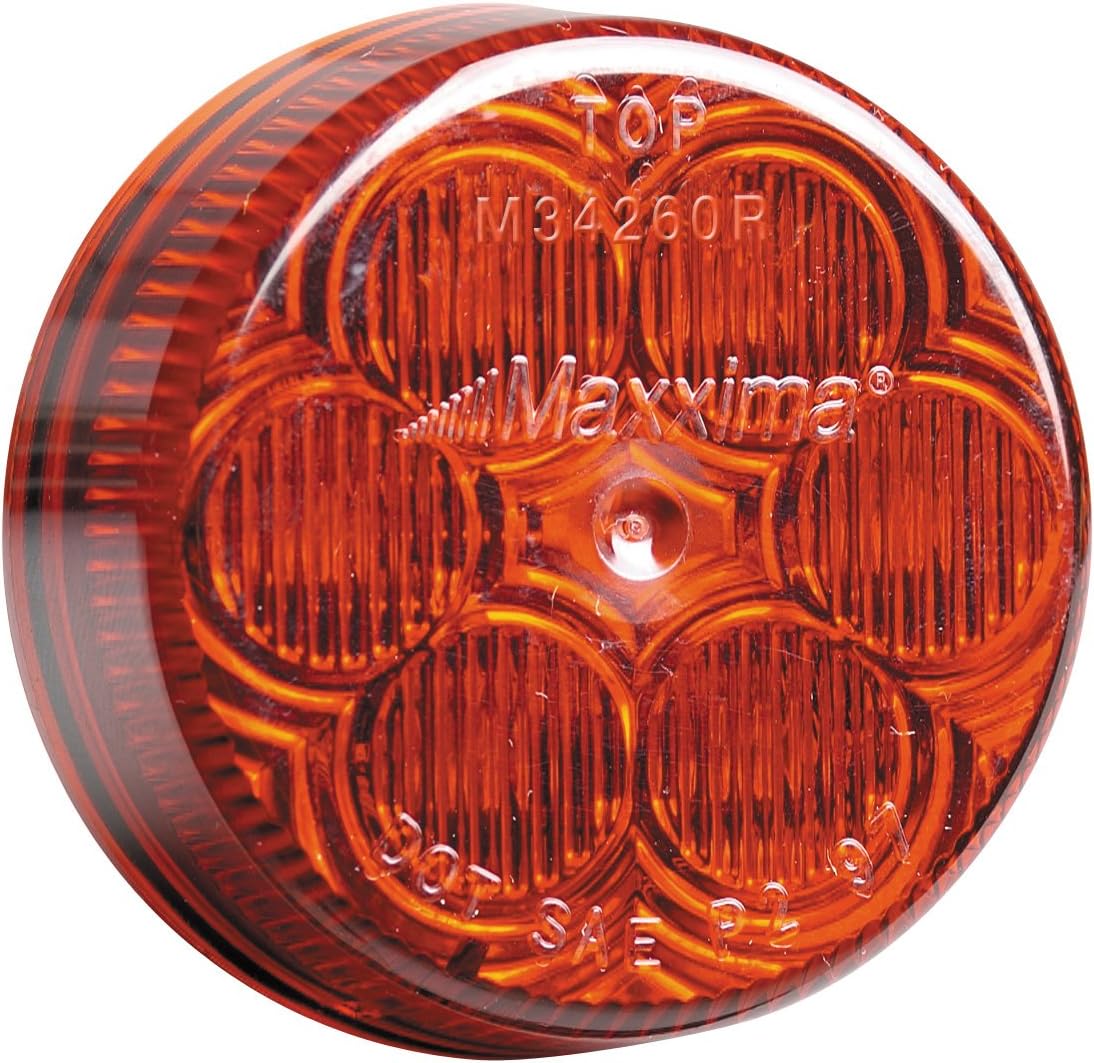 Maxxima M34260R Red 2" Round LED Clearance Marker Light