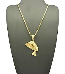 CBC Crown Egyptian Queen Nefertiti Pendant with
