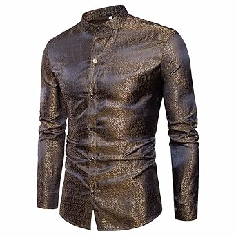 TEBAISE Urlaub Oktoberfest Mode Herren Hochzeit Clubbing Dance Anzug Hemd Slim Fit Streifen Langarm Casual Button Shirts Form