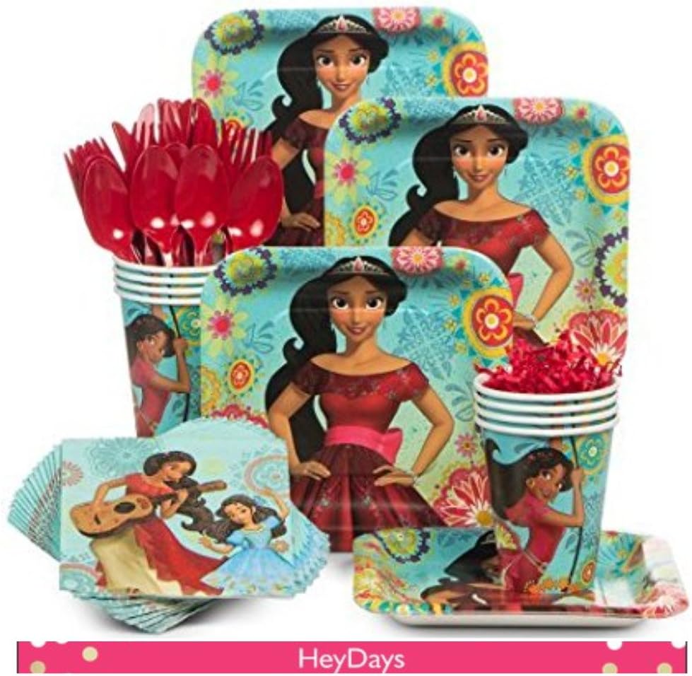 Elena of Avalor Party Supplies Pack for 8 Guests - Dessert Plates, Napkins, Cups, Cutlery
