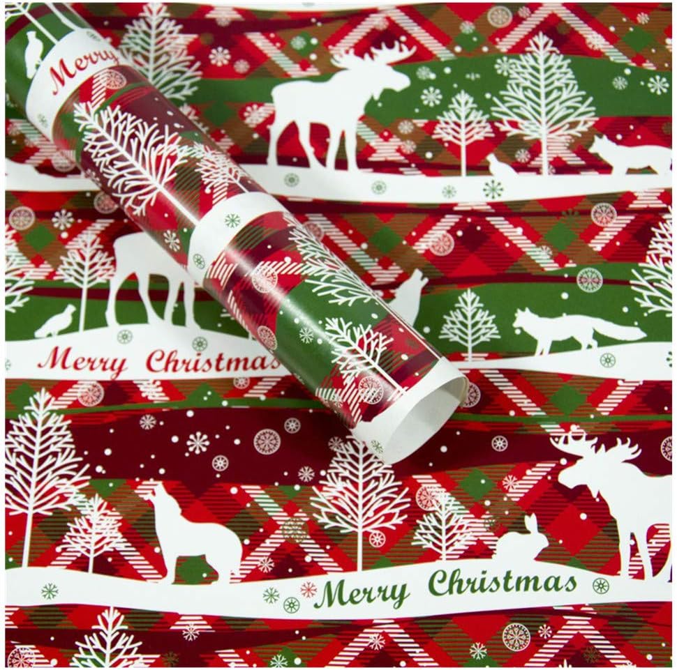 Staron 3pcs Christmas Wrapping Paper Rolls Xmas Gift Wraps Amazon Christmas Gift Wrap