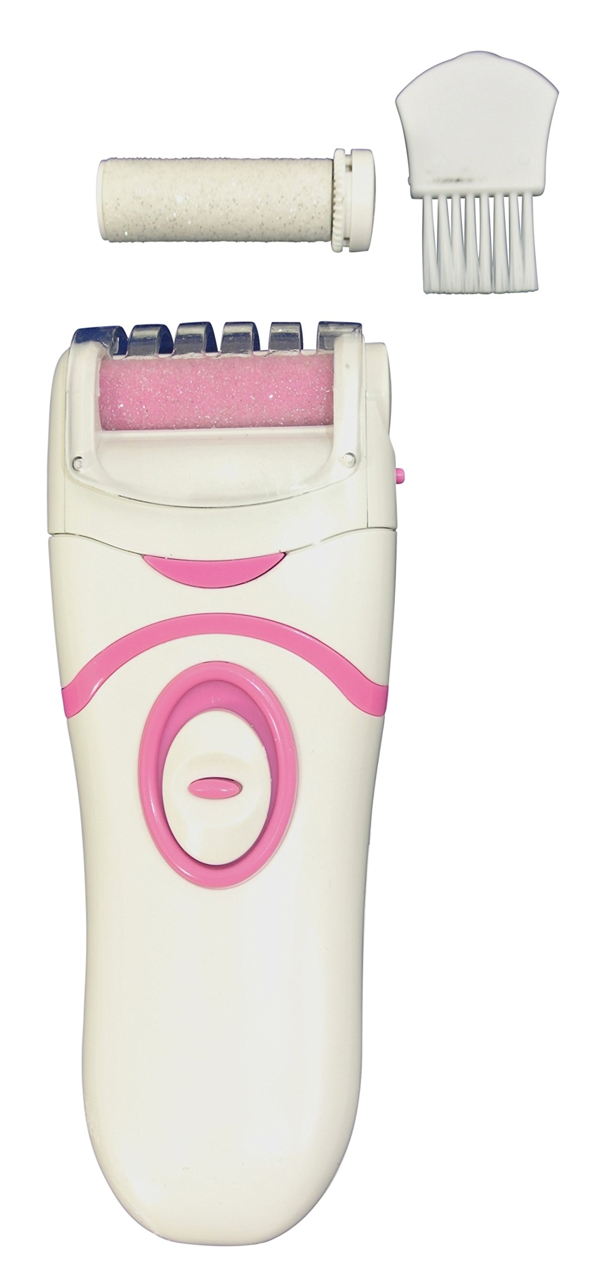 Powerful Callus Remover Battery Operated Professional Pedicure Device, Includes 2 Rollers - INTERTONIC©