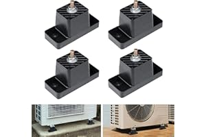 Flehomo 4 Pack Anti-Vibration Rubber Pads, Isolating Mount Bracket for Outdoor Mini Split Air Conditioner Condenser