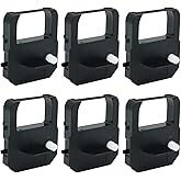 Printerfield (6 Pack) Compatible for Acroprint ES700 ES900 175 Acroprint 39-0121-000 Time Recorder Clock Ribbon for Lathem E 