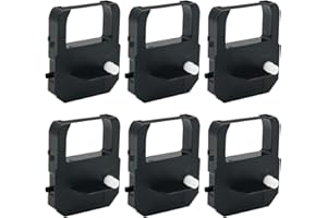 Printerfield (6 Pack) Compatible for Acroprint ES700 ES900 175 Acroprint 39-0121-000 Time Recorder Clock Ribbon for Lathem E 