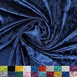 Ice Fabrics Stretch Crushed Velvet Fabric by The