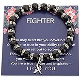 Melanoma Cancer Awareness Gift Black Ribbon Bracelet Skin Cancer Survivor Narcolepsy Awareness Encouragement Gift