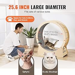 VEVOR Cat Exercise Wheel, Large Treadmill Wheel for