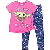 STAR WARS The Mandalorian Grogu T-Shirt and Leggings Outfit Set Infant to Big Kid Sizes (12 Months - 14-16)