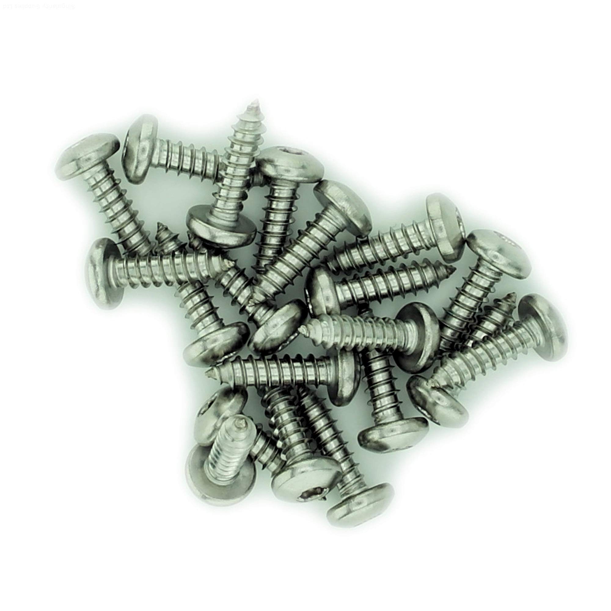No.12 x 0.875 (5.5mm x 22mm) TX Pan Self-Tapping Screw - Stainless Steel (A2) (Pack of 20) — image 1