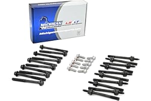 Michigan Motorsports LS Main Bolt & Stud Kit - Fits 1997-2013 LS Engines - 4.8L 5.3L 5.7L 6.0L 6.2L LS1 LS2 LS3 LQ4 LM7 LC9 LR4 L96 L76 - Durable Factory Replacement