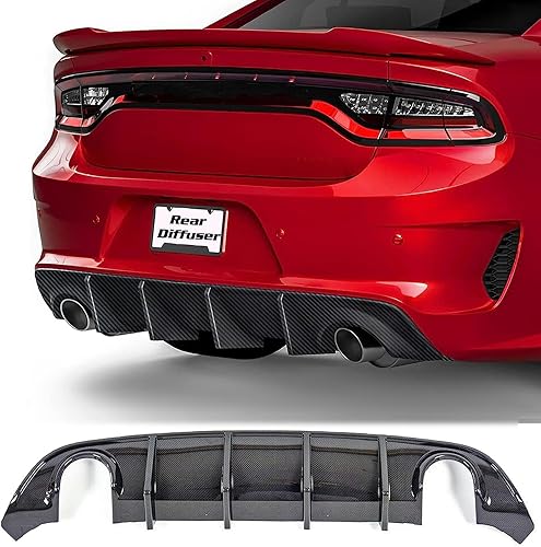 Rear Diffuser Compatible with 2015-2024 Charger SRT Hellcat, Rear ...