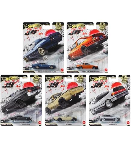 Amazon.com: Japan Street Theme 6 Piece Set Diecast Model Cars