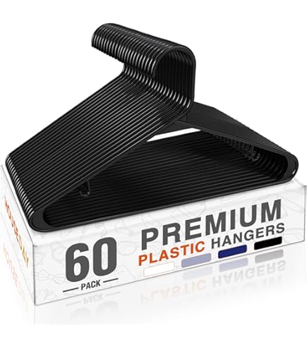 Amazon.com: Honey-Can-Do HNG-01523 White Plastic Hangers 15-ct