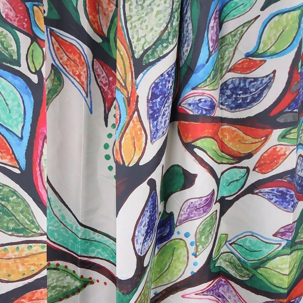 Hansemay Bathroom Shower Curtain Waterproof Mildew Set Tree of Life Gorgeous Like Leather Fabric  (150×180cm)