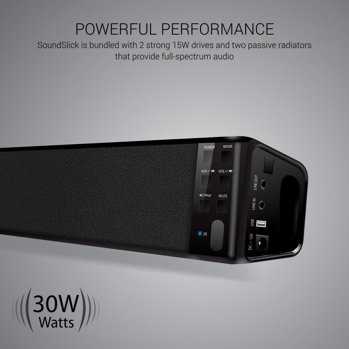 portronics sound bar 30w