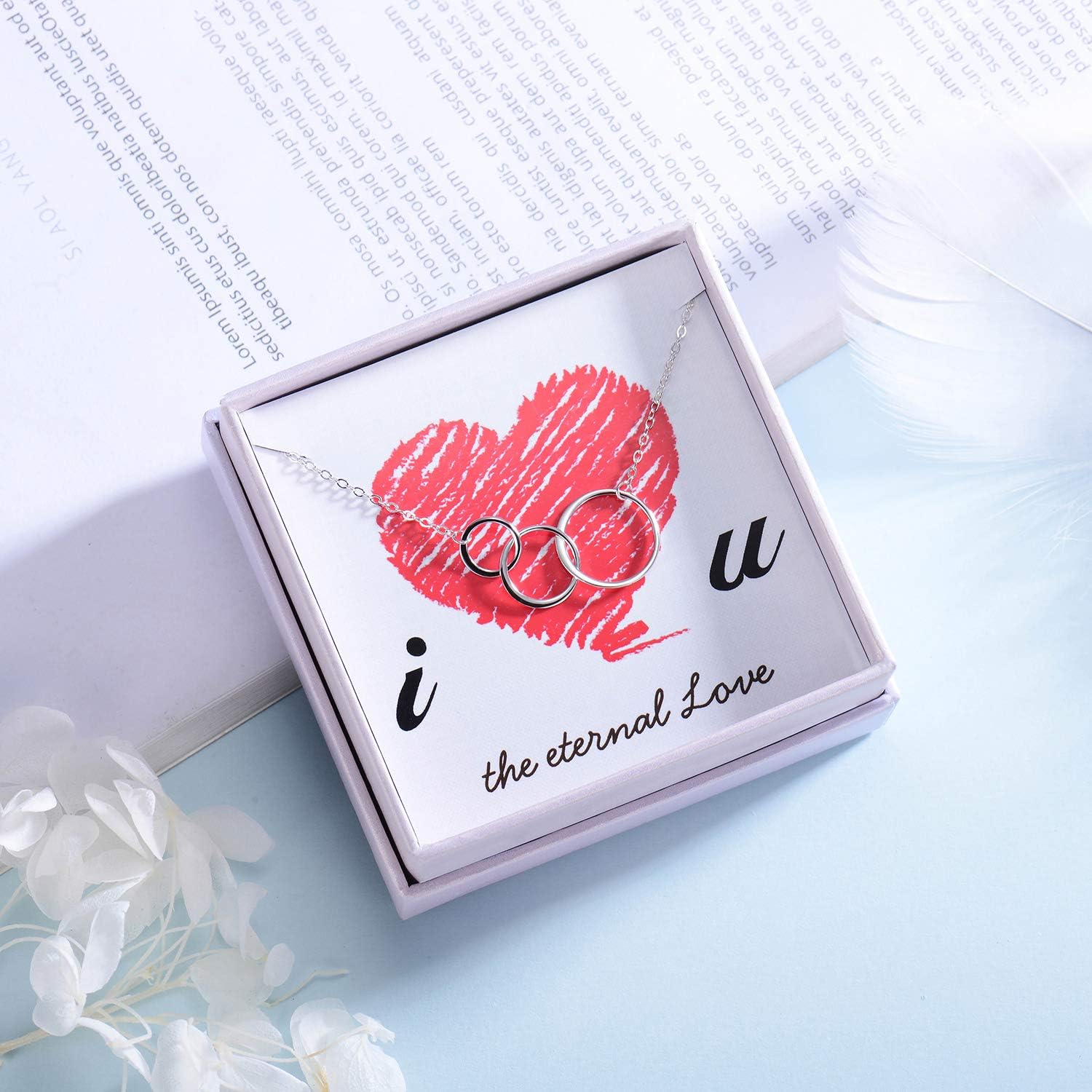 Women Mothers Day Birthday Gift Jewelry Sterling Silver Interlocking Infinity 3 Circles Necklace For Grandma Mom Granddaughter Ofgot7 3 Generations Necklace Jewelry Newid Com Sg