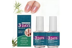 3 Days Nail Care, Keratin Amino Acid Formula Nail Strengthener, Growth Serum & Clear Polish Treatment Promotes Strength and F