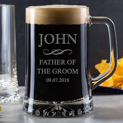 father of the bride beer mug