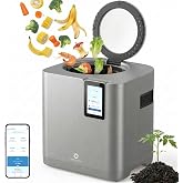 Airthereal Revive R800 5L Smart WiFi Electric Kitchen Composter, Grey | WiFi &amp; App-connected, 3 Composting Modes, Odorless, Self-cleaning, Reduces Waste by 90%