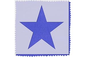 STENCIL STOP Star Stencil – 18 x 18 Inches, Reusable Stencil for Painting on Wood, Walls, Fabric, Canvas, and DIY Crafts – Durable Plastic for Art and Home Decor