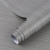 Arthome Gray Wood Contact Paper 63x508cm Self-Adhesive Vinyl Wallpaper
