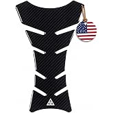 Autodomy Motorcycle Tank Protector Carbon Valid for Any Model | Motorcycle Tank Pad Universal 7.87x4.9 inch | Resists Rain and Sun