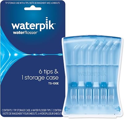 Waterpik Water Flosser Replacement Tips, Case, 6 Tips JT-100E/OD-100E/PS-100E