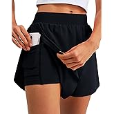 K-Swiss 2 in 1 Women's Running Shorts - Athletic Shorts with Liner Pockets for Gym Workout Yoga