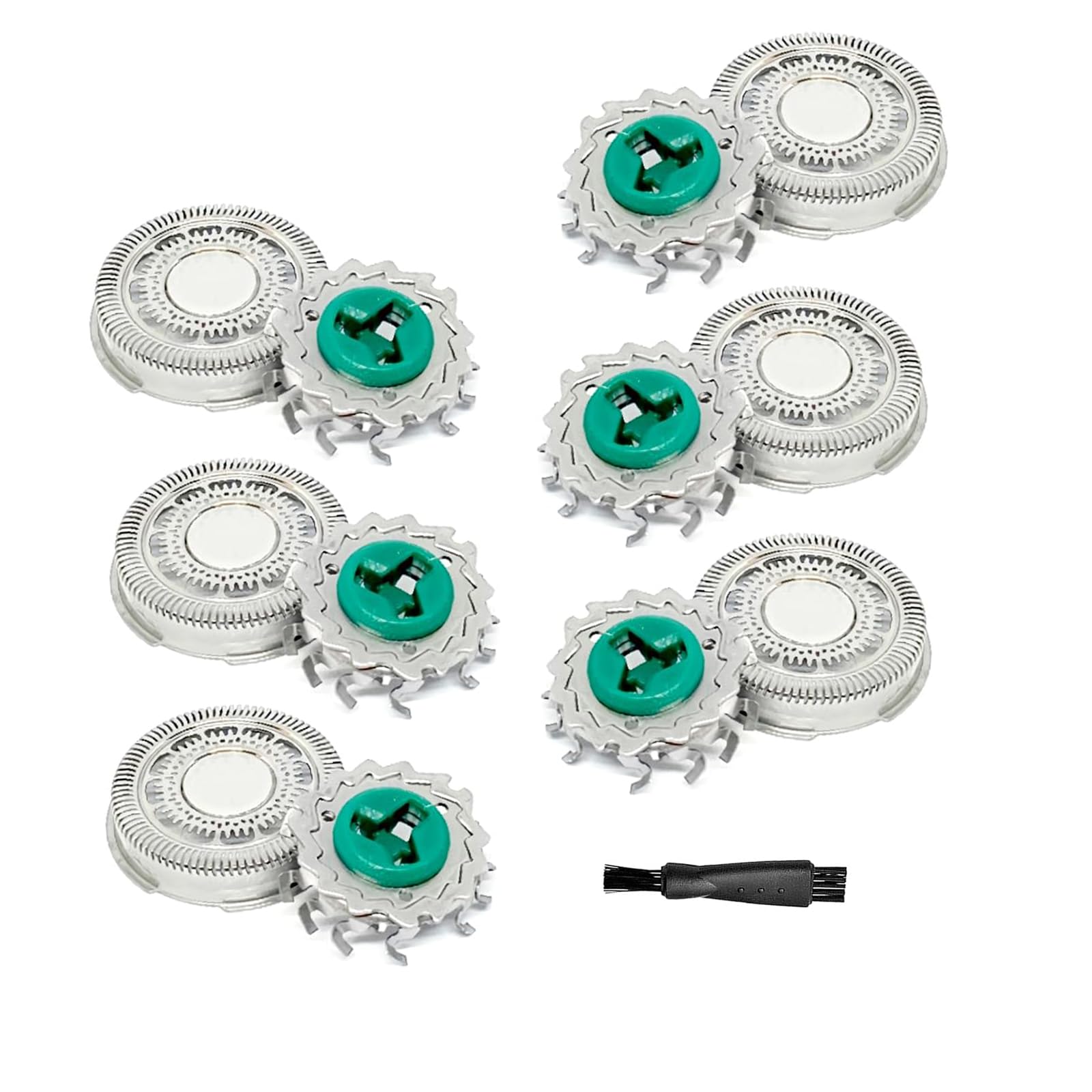 Photo 1 of [6 Pack]SH60 Replacement Blades Series 6000 Compatible with Philips Norelco 6000 Replacement Heads,for Series 6000 Electric Shaver Razors Blade S6880/81 S6810/82 S6850/85 etc Model,With Cleaning Brush